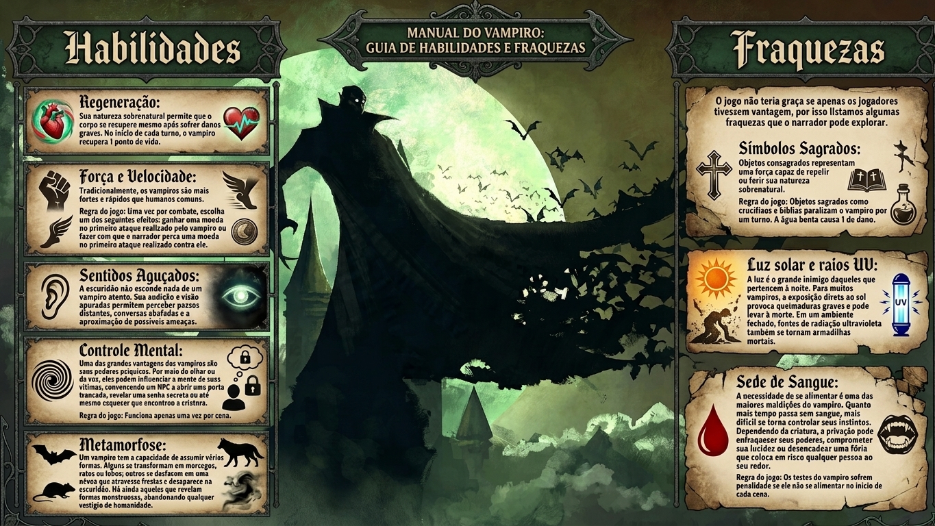 Vampiro forças e fraquezas